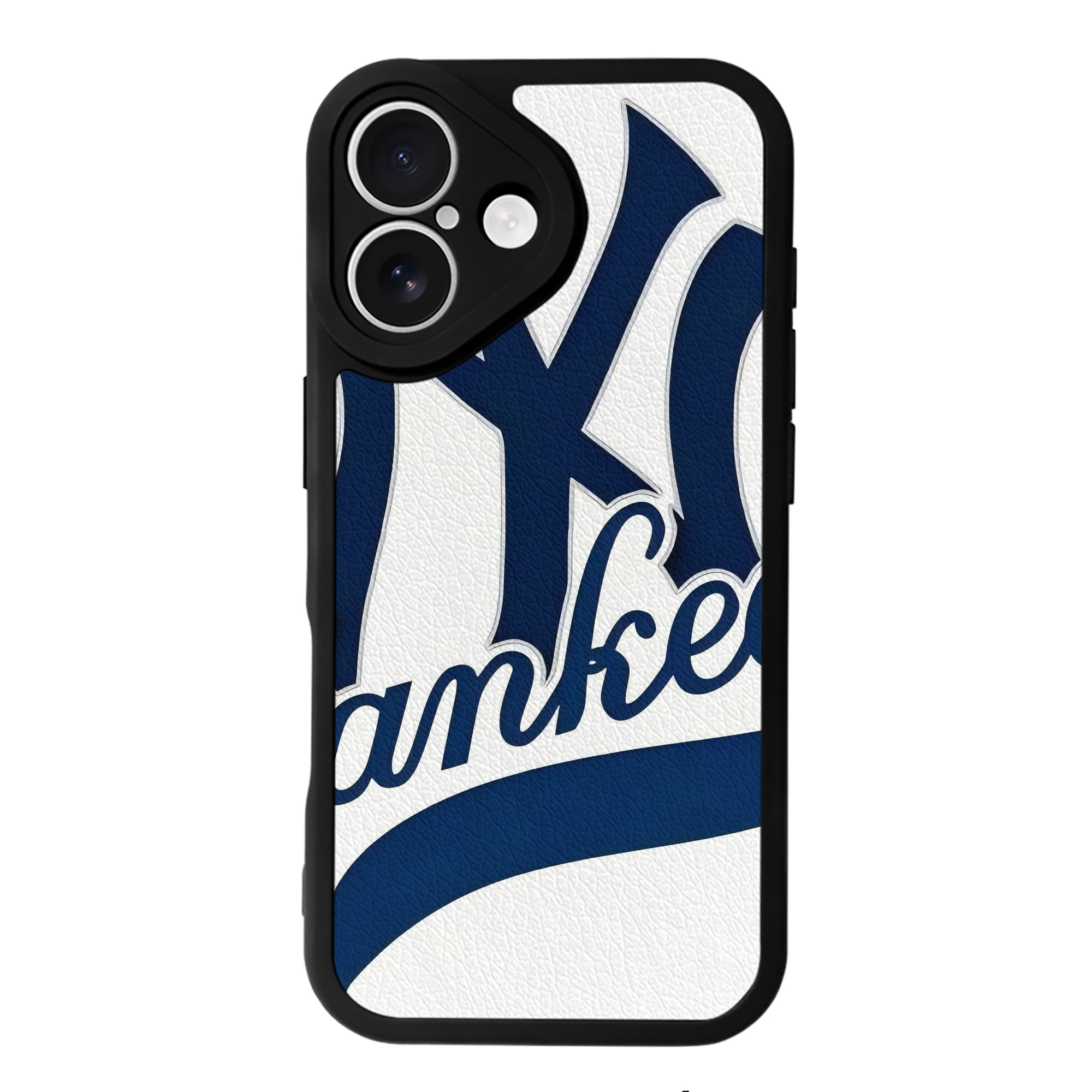 New York Yankees 116 IPhone 16 Silicone Leather Case – UV Print, Lambskin Texture – Perfect Fit, Wireless Charging Compatible, Scratch Resistant, Precise Cutouts – Stylish Protection For IPhone 16